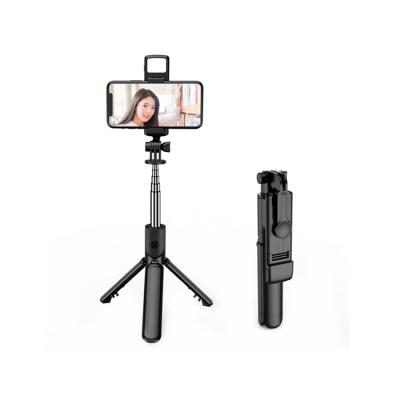 China Factory Wholesale Wireless Remote Control Foldable 3 in 1 Selfie Stick Tripod Holder with Fill Light for sale