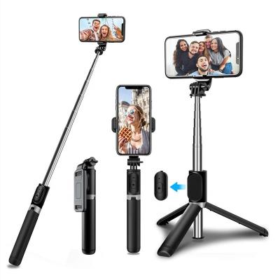 China Q02 Long Fold Length 1030mm Selfie Stick Wireless Remote Tripod 3 in 1 Monopod Selfie Stick Holder for sale