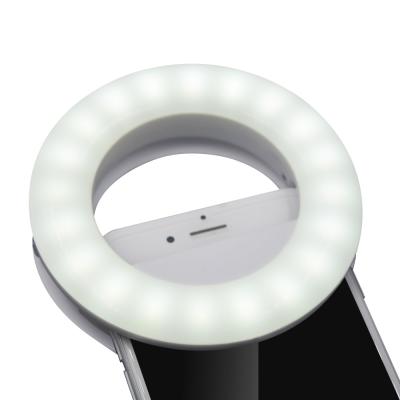 China Cell Phone Selfie Ring Light Phone Clip with 40 Rechargeable LED Circle Light 3 