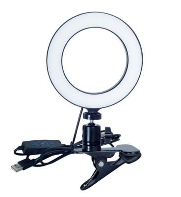 China PORTABLE 6 Inch LED Selfie Light with Clamp Mount, Ring Light for Laptop, Video Conference Lighting for Laptop for sale