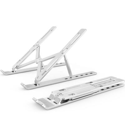 China Laptop Macbook Stand 2021 New Adjustable Aluminum Folding Laptop Stand Holder Notebook Stand for sale