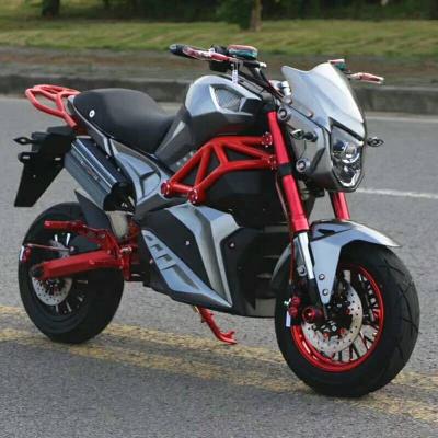 China 2000W Automotor Electric Cool Motorcycle E Bike Powerful Fast Racing Electric Motorcycle For Adults 1900x500x900-1300mm for sale