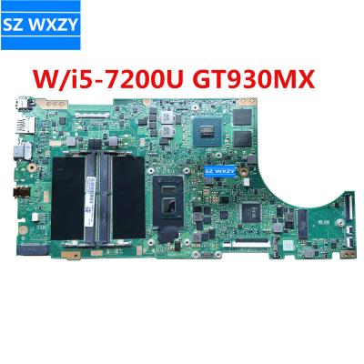 China LAPTOP For Asus X510U X510UN X510UR X510URR X510UQ Laotop Mainboard With i5-7200U GT930MX X510UQ Motherboard 100% Tested Fast Ship for sale