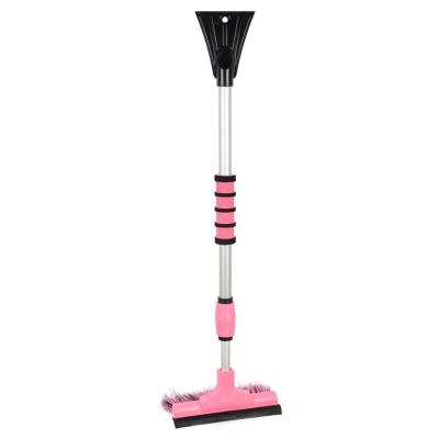 China ZHONGJIE Eco-friendly Car Kits Snow Cleaning Telescopic Brush With Ice Scraper for sale