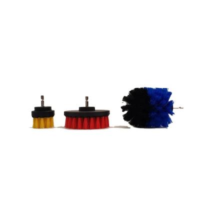 China Sustainable Car Wash And Detailing Brush Kit With Removable Head Drill Brush Kit for sale