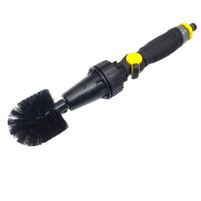 China Eco-friendly Hydraulic Powered Car Wash Station Auto Rotating Wheel Cleaning Brush for sale