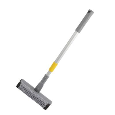 China Durable Soft Sponge Window Squeegee Wiper Window Two-piece Telescopic Scraper for sale