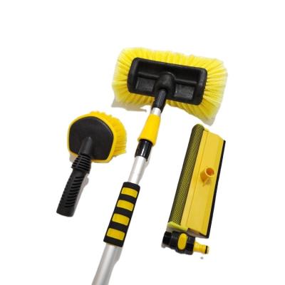 China Eco-friendly Water Flow Through Telescopic Plastic Car Washer Brush for sale