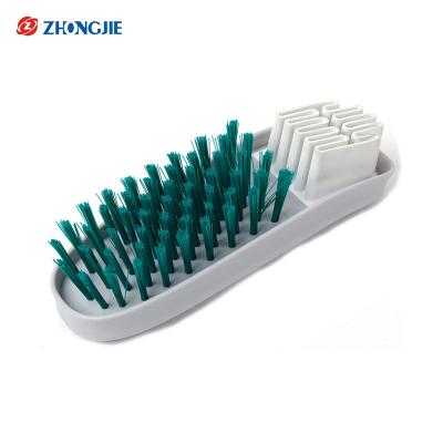 China shoe rubber brush with soft tpr scraper for sale