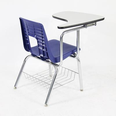 China Modern Folding Study School Chair With Writing Board Table And Chair Classroom for sale