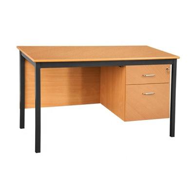 China Contemporary Office Furniture Staff Design Instructor Metal Tables Office Teacher Desk With Drawer Cabinet For Sale for sale