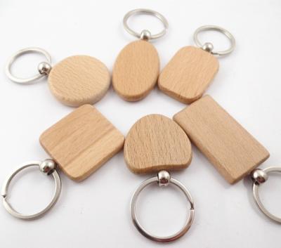 China High Quality Metal+plastic Custom Design Laser Engraved Wood Products Wood Plate Pendant Key Chain for sale