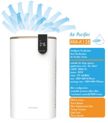 China MIAVENTILATION Contemporary Air Purifier For Home Ionizer Air Purifier for sale