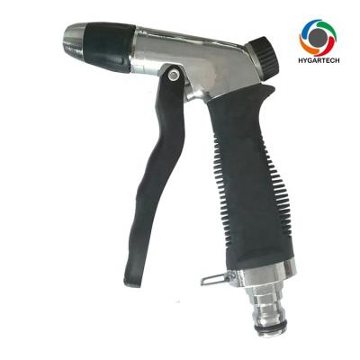 China Adjustable Metal Water Jet Gun Spray Nozzle With Easy Click Connect Adapter for sale