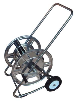 China Garden Hose Reel Trolley S/S Trolley 2 Anti Abrasion Wall Mounted Heavy Duty Wheels Trolley Outdoor Irrigation for sale