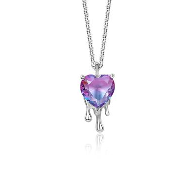 China Romantic Cast Heart Sterling Silver 925 Jewelry Necklace for sale