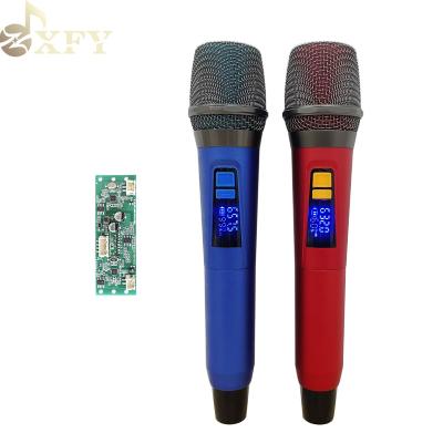 China 2021 Handheld Microphone UHF Dual HOT Selling Microphone Professional Wireless MIC With Receiver For Party Factory Direct Low Price for sale