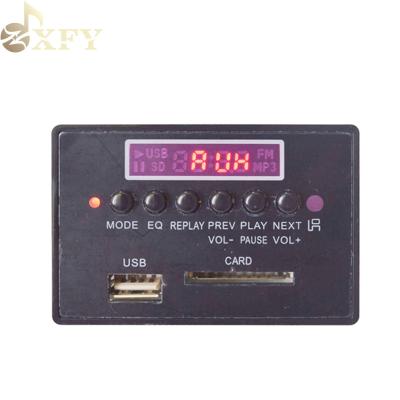 China 2021 Latest Product XFY MP3 Voice Recorder Hot Selling Decoder Board For Amplifier Panel Trolley Speaker OEM ODM radio mp3 decoder board for sale