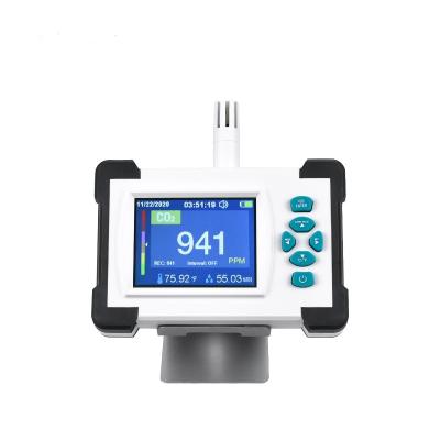 China Portable Home Office Digital CO2 Meter CO2 Monitor Gas Analyzer CO2 Analyzers Temperature Humidity Test 9999ppm for sale