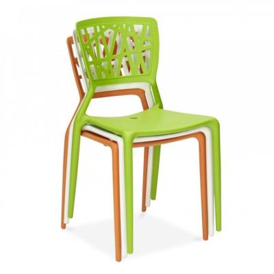 China Dining Chair Viento De Bonaldo Colored PP Style Chair Modern Home Furniture Cheap Plastic Restaurant Chair Stackable for sale