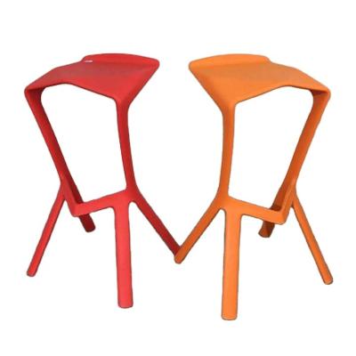 China Modern high quality contemporary simple design full pp high bar plastic chair for sale for sale