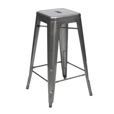 China Wholesale Cheap Furniture Industrial Kitchen Counter Bar Stool Vintage Metal Tolix Stackable Bar Stool For Sale for sale