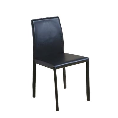 China Dining Chair New Design Hotel Restaurant PU Leather Dining Chair Modern Stacking Luxury Dining Chair for sale