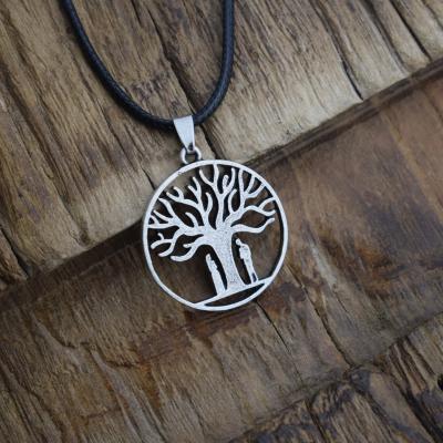 China CLASSIC Creative Gift Man And Woman Under The Tree Necklace Tree Of Life Jewelry for sale