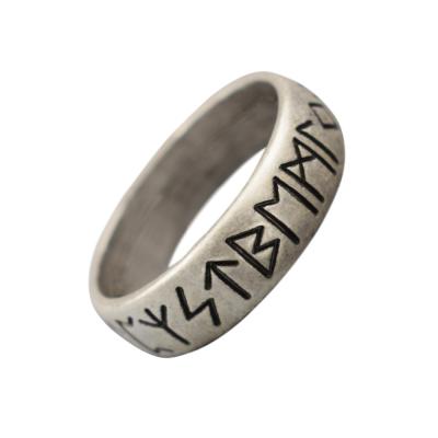 China Viking Manufacturers Runes Norse Mythology CLASSIC Rune Ring Pagan Jewelry Odin Rings for sale