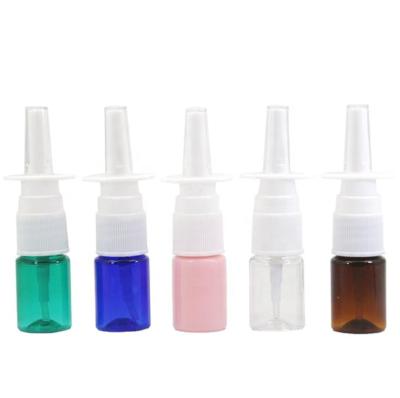 China Meidical Packaging 5ml 10ml Plastic PET Pocket Nasal Spray Pump Mini Wash Bottle For Personal Cleaning for sale