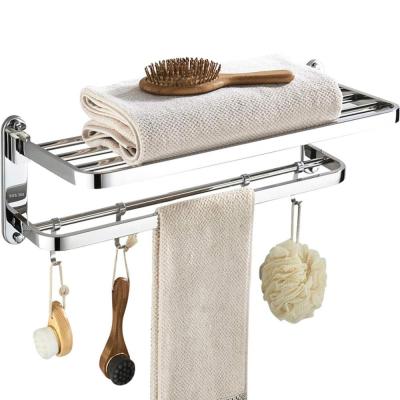 China Bath Towel Hanger SUS304 Stainless Steel Towel Rack Bathroom Accessory Towel Rack for sale