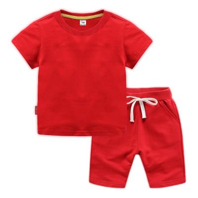 China New Casual Baby Boy Fashion Clothes Sets Summer Children's T-shirt Shorts Kids Boys Suit 2 Pcs Twin Set for sale