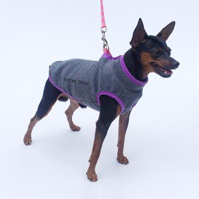 China Viable Fleece Button Pet Clothes Winter Open Fleece Sweater Multi Color Comfortable Dogs Cloth Pet Clothes Blank Dog Hoodie for sale