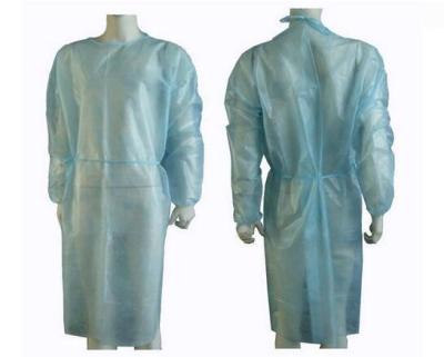 China Soft Disposable Non Woven Gown , Disposable Isolation Clothing Comfortable for sale