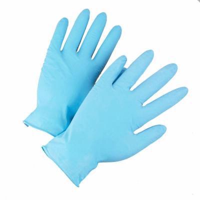 China General Use Powder Free Blue Disposable Gloves Good Chemical Resistance for sale