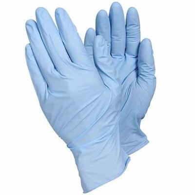 China Hospital Blue Nitrile Medical Gloves Good Sensitivity Excellent Tear Resistance for sale