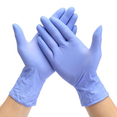 China Food Grade Disposable Nitrile Gloves Latex Free Customized Size Non Toxic for sale