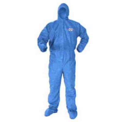 China Comfortable Disposable Hooded Coveralls Soft Hand Feeling Prevent Pollution for sale