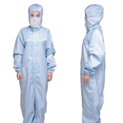 China 98% Conductive PE SMS Dust Free ESD Cleanroom Coverall for sale