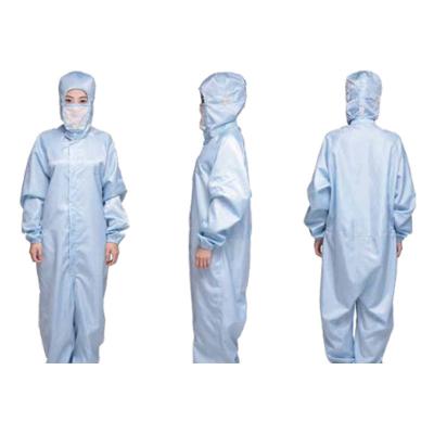 China Anti Static 2.5mm Grid SMS Protective Working Coveralls for sale