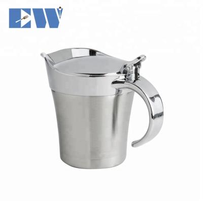 China Sustainable 450ML Stainless Steel Thermal Gravy Boat for sale