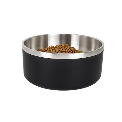 China IKITCHEN Custom Logo Dog Bowl Stainless Steel Dog Food Water Bowl Non Slip Sustainable Hot Selling 21cm Luxury Pet Bowl Non for sale