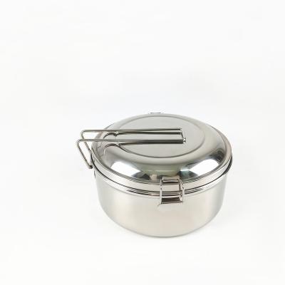 China High Quality Freshness Preservation IKITCHEN Round 304 Stainless Steel Seal Food Container Bento Lunch Box for sale