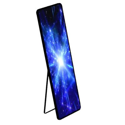 China P2.5 Indoor Full Color LED Display Stand Poster LED Screen Indoor Mirror Portable Screen for sale