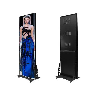 China Shenzhen Cecile Indoor p1.875 p2 p2.5 advertising poster mirror indoor ultra thin portable digital video screen display led poster ad for sale