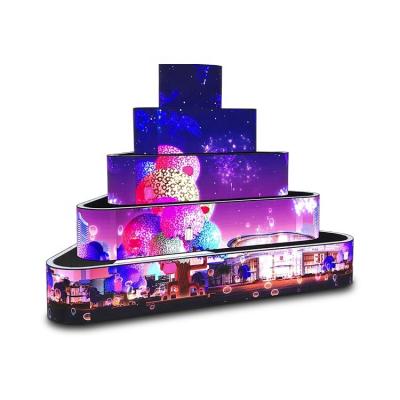 China Indoor High Brightness Customized Soft Led Module Led Screen P1.8 P2 P2.5 P3 Flexible Video Wall Led Tunnel Display For Advertising for sale