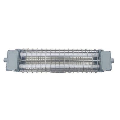 China Low Lumen Chemical / Gas Decay Explosion Proof LED Light Fixtures 2*20w And 2*10w Explosion Proof Tube Light Led Ex Proof Lamp for sale