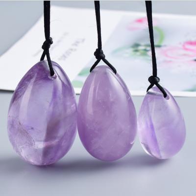 China Europe Wholesale Price Amethyst Quartz Crystal Kegel Eggs Set For Natural Healing for sale