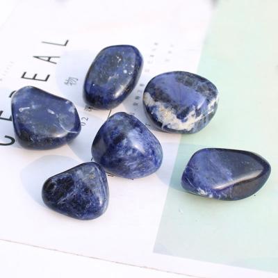 China Natural Sodalite Crystal Tumbled Stone from Europe for sale