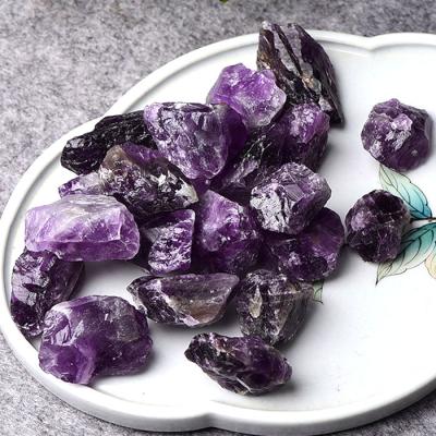 China Europe wholesale price bulk natural raw amethyst tumble stone for sale for sale